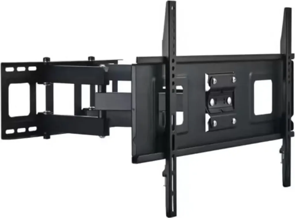 Support mural pour téléviseur orientable de 32 à 80 pouces, noir mate