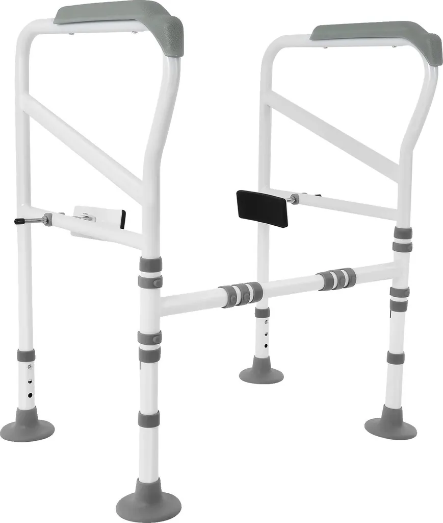 Cadre de soutien pour toilettes réglable en acier robuste coloris blanc
