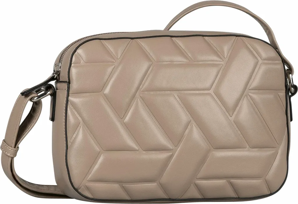 TOM TAILOR Mica - Borsa A Marsupio Donna In Similpelle Con Trapuntatura A Rombi, Tracolla Regolabile Riflettente, Beige - 6