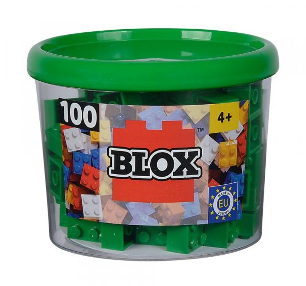 100 Blox grüne 4er Steine in Dose Produktbild 