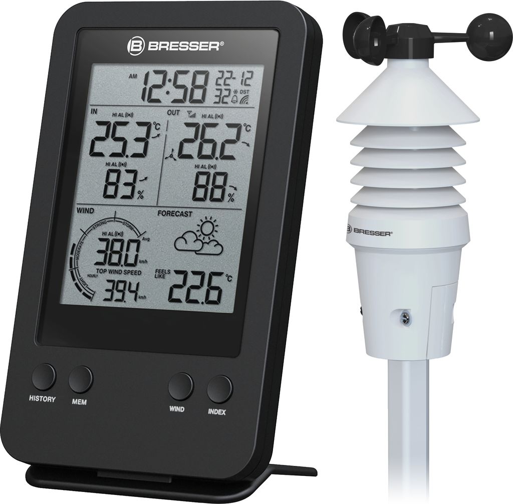Anémomètre Pro BRESSER 3-en-1 Image du produit 