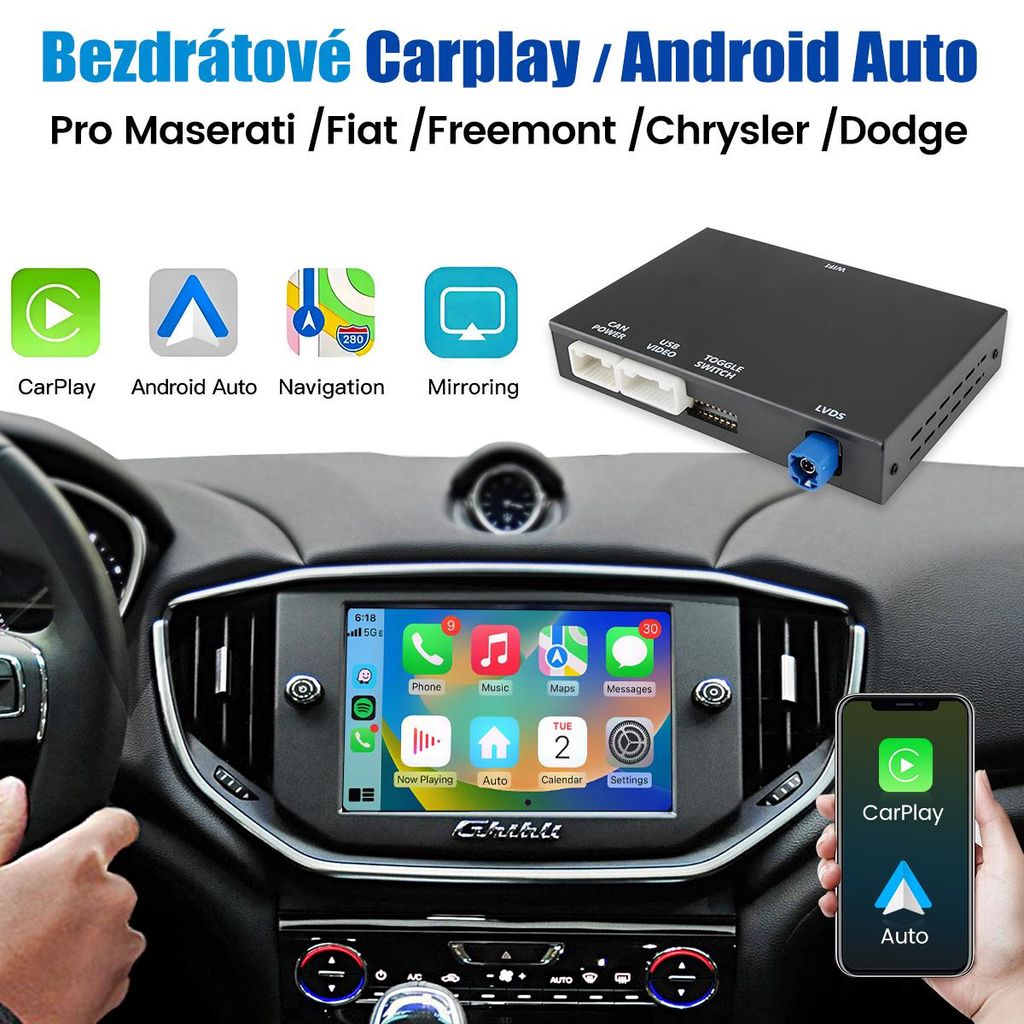 Bezdrátová sada pro upgrade modulu Carplay Android Auto pro Obrázek produktu 