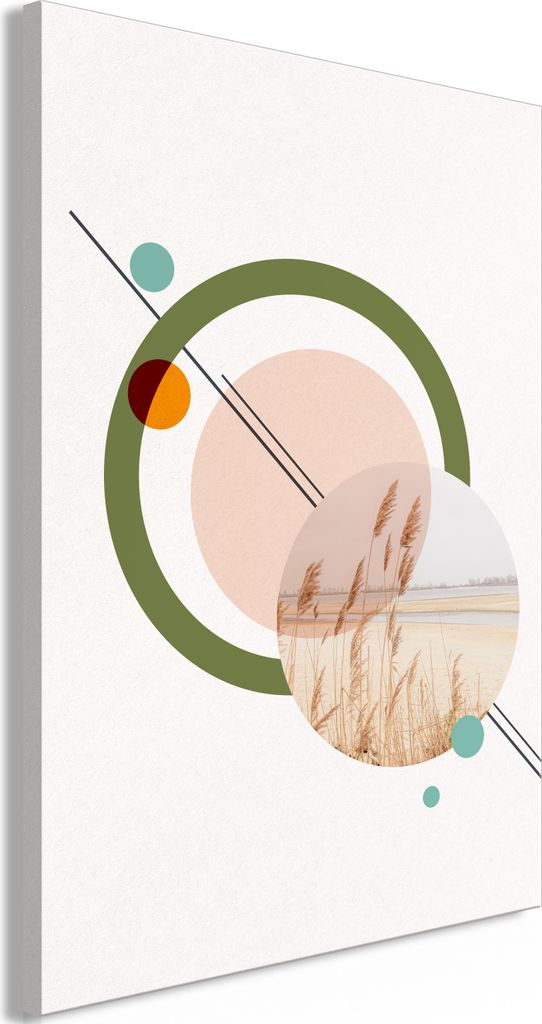 Vlies Leinwandbild - Geometric Landscape (1 Part) Vertical 40x60 cm Abstrakt c-C-0449-b-a