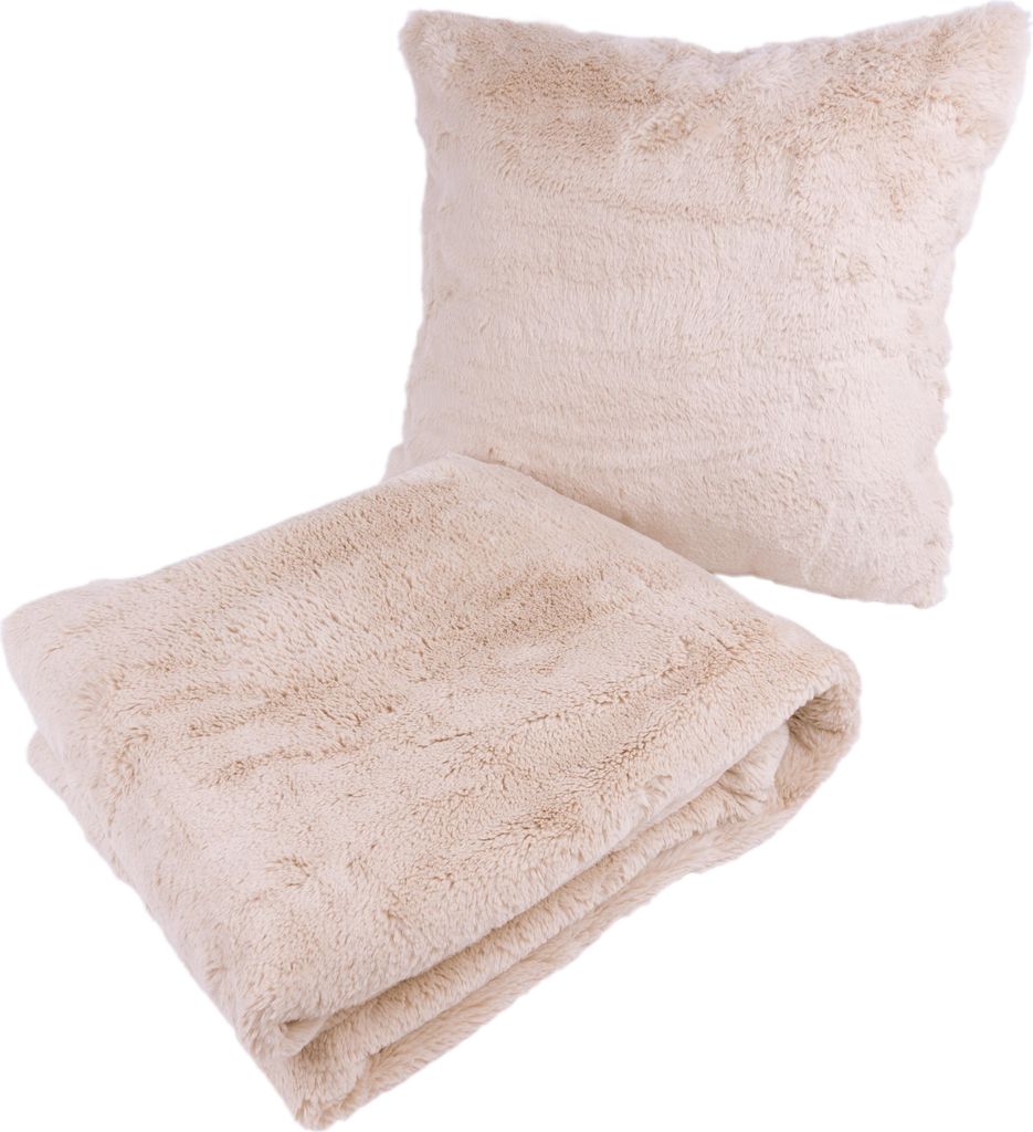 Dekokissen & Decke Aimee 600 2er-Set Creme