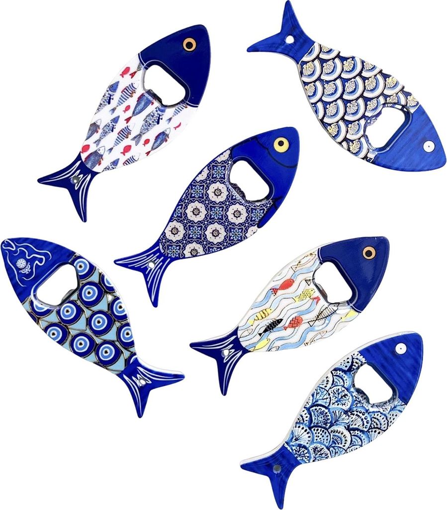Kühlschrankmagnet mit Fisch-Flaschenöffner im chinesischen Stil, für Zuhause, Büro, Küche, Spind, Kühlschrank, magnetisch, 3D-Fisch-Dekoratio...