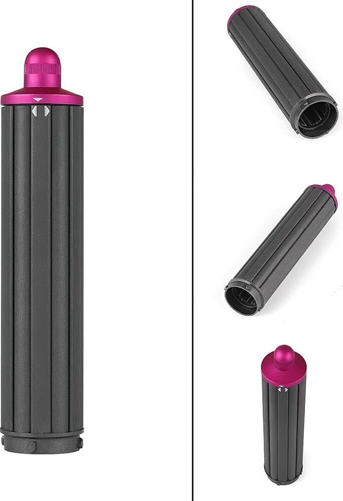 2-in-1 Lockenstab mit 40 mm Aufsatz, bidirektionaler Lockenwickler & Haartrockner für alle Haartypen