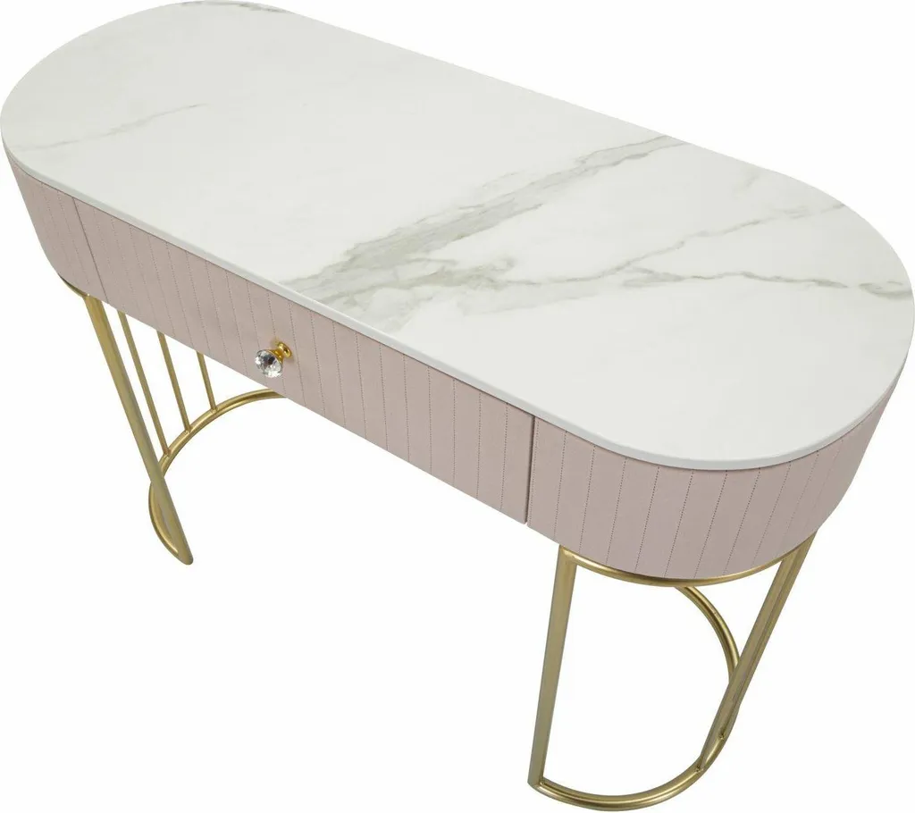 Table Console Rose Abstraktes 100cm - Buffet d'Appoint Mural Moderne - 8