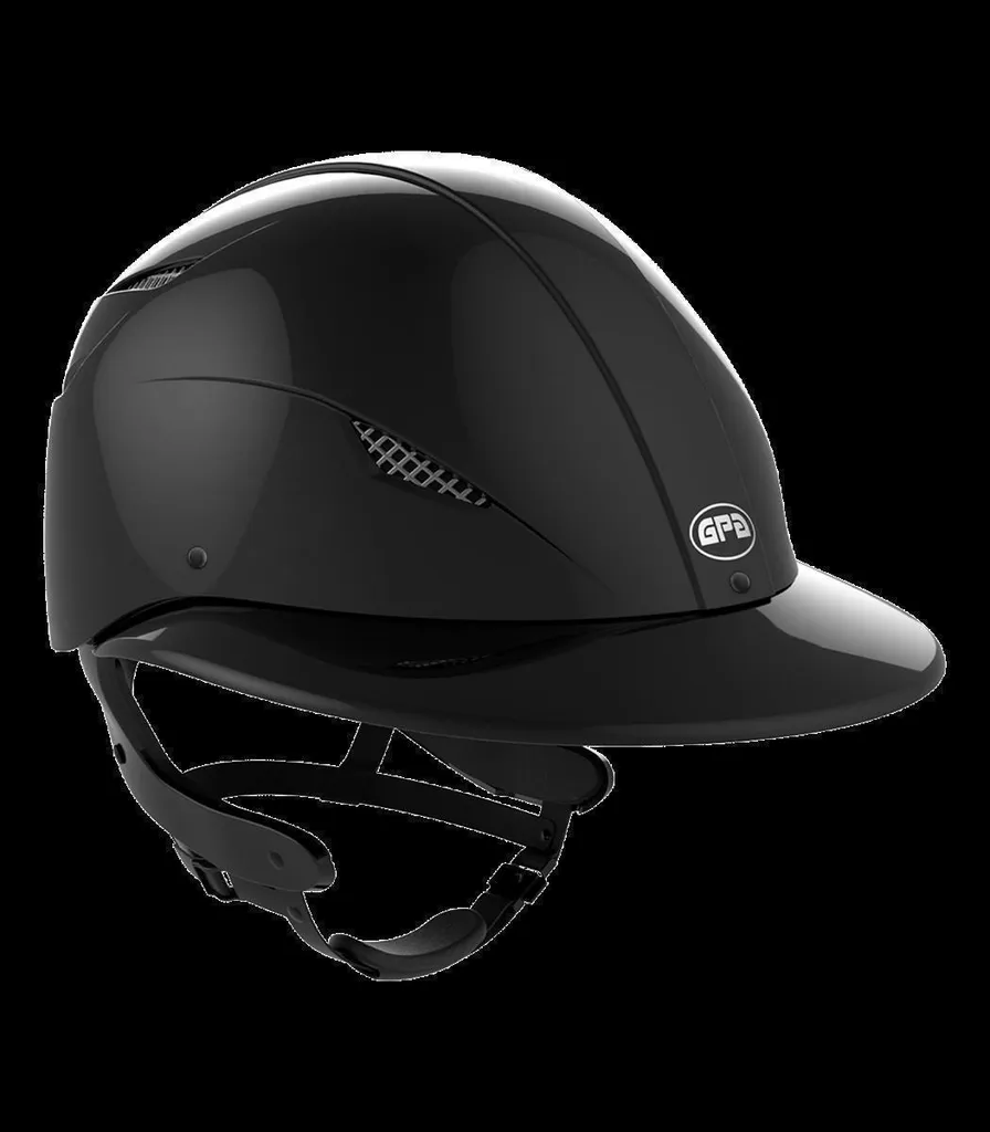 Casque d'équitation GPA Easy First Lady TLS pour Concours Noir 55