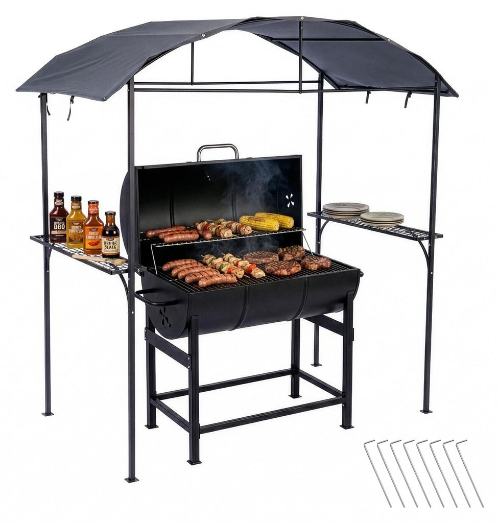 Pavillon barbecue Relaxdays, H x l x P : 230 x 210 x 116 Image du produit 
