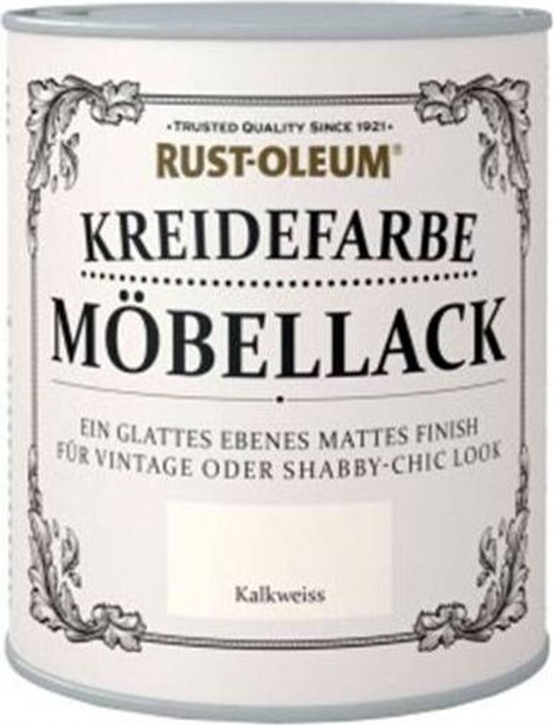 Rust Oleum Shabby Kreidefarbe Möbellack Kalkweiss mattes Produktbild 7