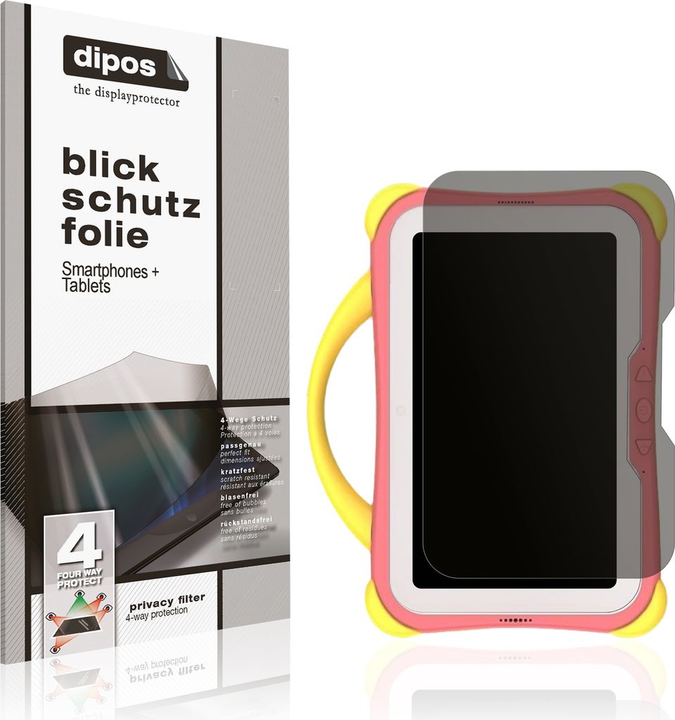 Blickschutzfolie für Weelikeit C28 Kinder Tab 7 Zoll matt Schutzfolie Folie Display Schutz dipos