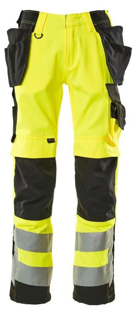 MASCOT Wigan Handwerkerhose Größe 76C47, hi-vis gelb/schwarz | Packung (1 Stück)