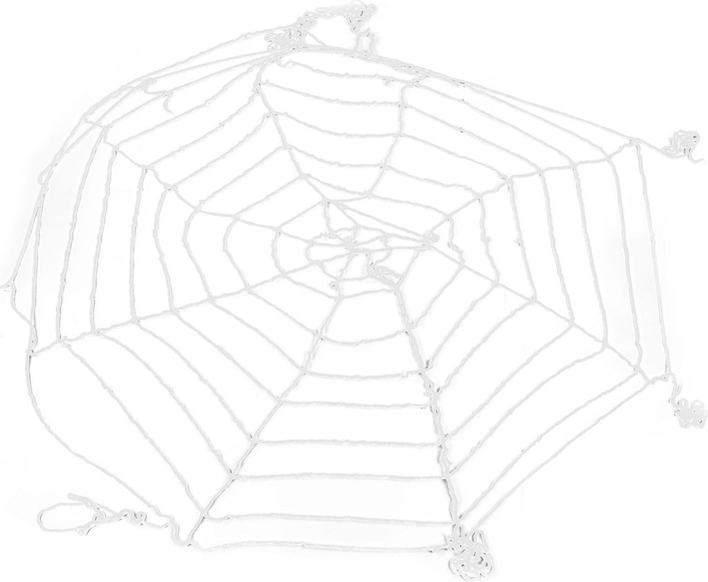 Spinnennetz, 3.6m, weiß, Baumwolle, für Halloween Deko, Innen-Außenbereich, Partys