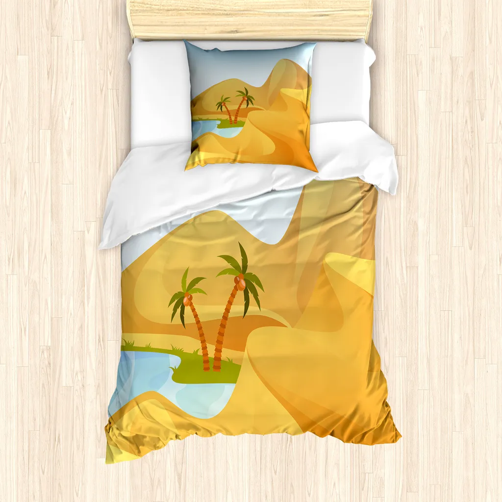 Abakuhaus Housse de couette 135x200cm Sandy Hills, anti-acariens
