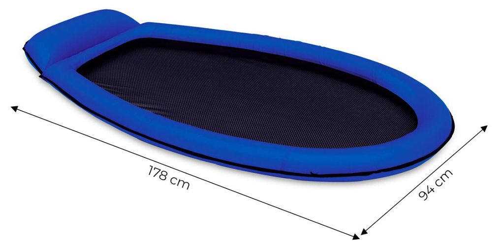 INTEX Matelas gonflable Burger 145 x 142 cm
