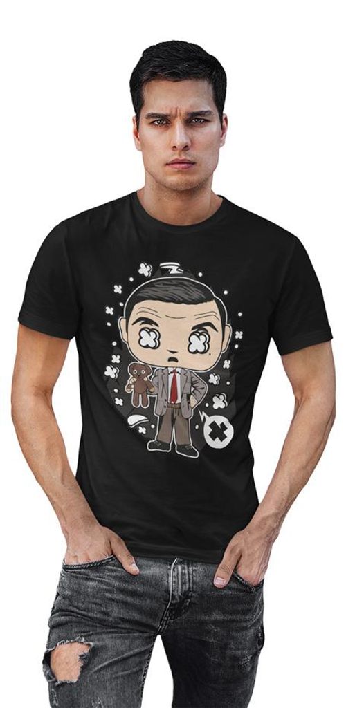 D&B Uni Polo PC00074 Mr Bean Schwarz-Größe 4XL