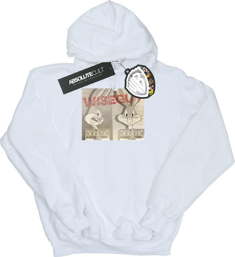 Looney Tunes - "Wise Guy" Kapuzenpullover für Jungen BI8714 (116) (Weiß)