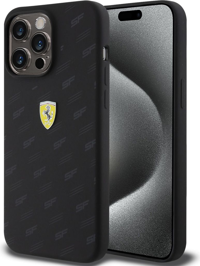 Ferrari iPhone 15 Plus Back cover case - Over SF - Black