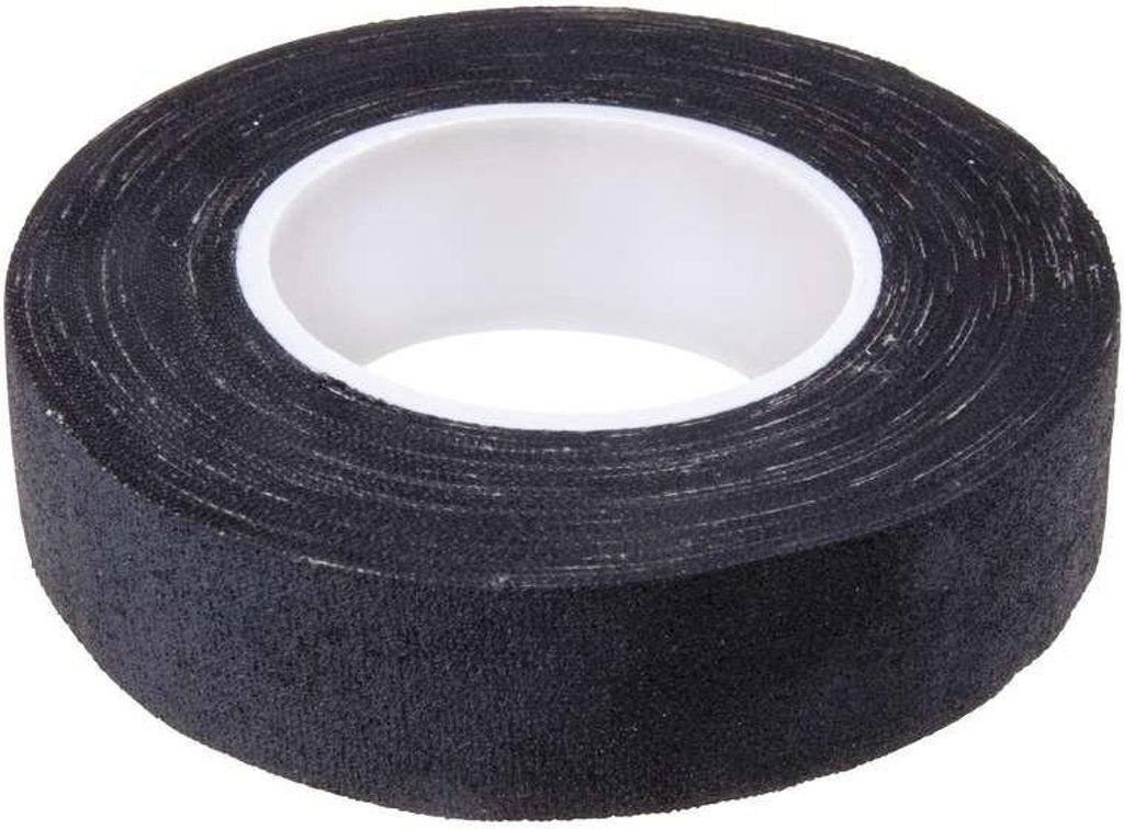Textilband Schwarz, 19 mm Breite, 25 m Länge, zum Bündeln von Kabelbündeln