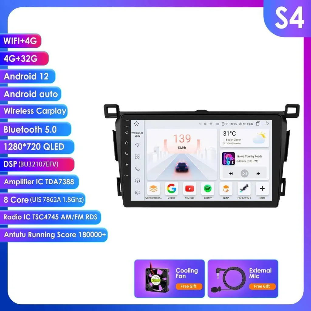 Système de Navigation GPS Android pour Voyages avec Écran Tactile S4 4G - 2