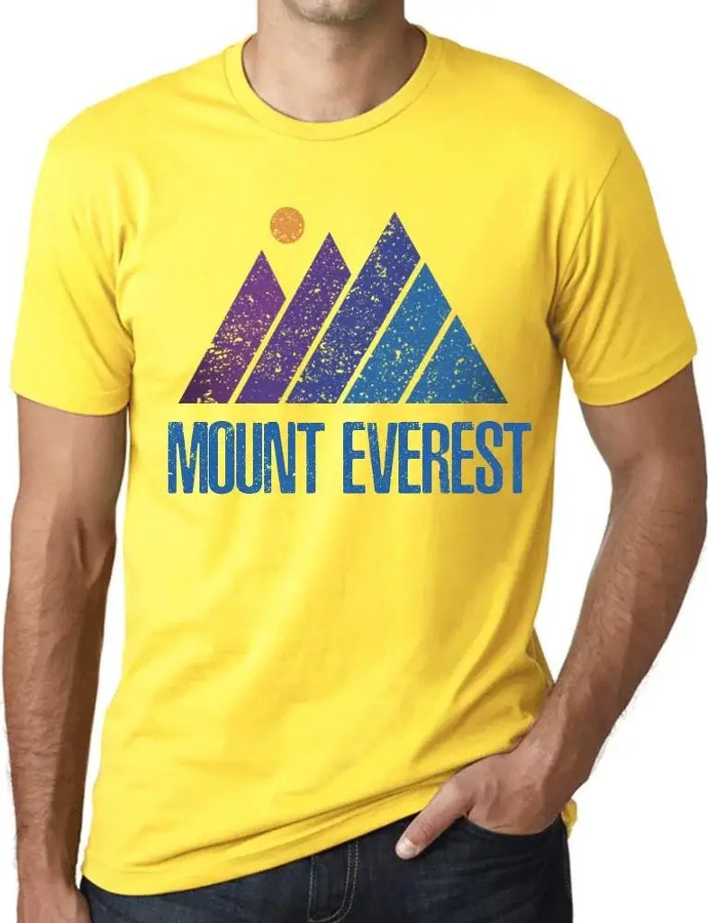 Herren Grafik T-Shirt Berg Mount Everest – Mountain Mount Everest – Öko-Verantwortlich Vintage Jahrgang Kurzarm Lustige Druck Geburtstag Gesch...