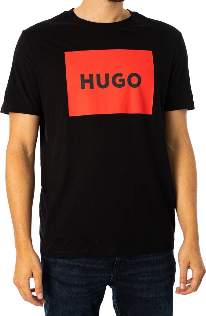 HUGO Dulive-Grafik-T-Shirt, Schwarz M