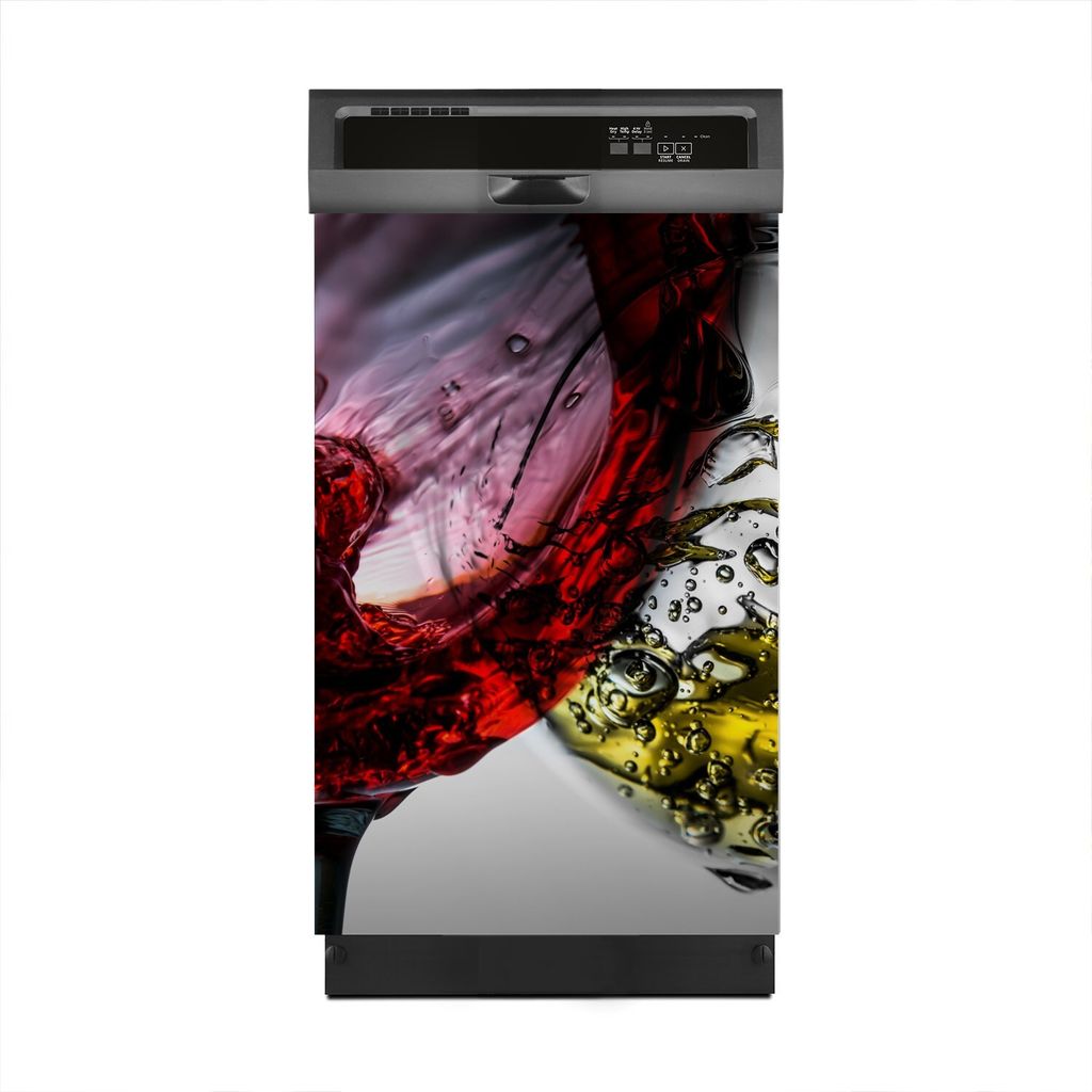 Aufkleber sticker 45x70 cm Dekorative folie Spülmaschine - Wein Glas