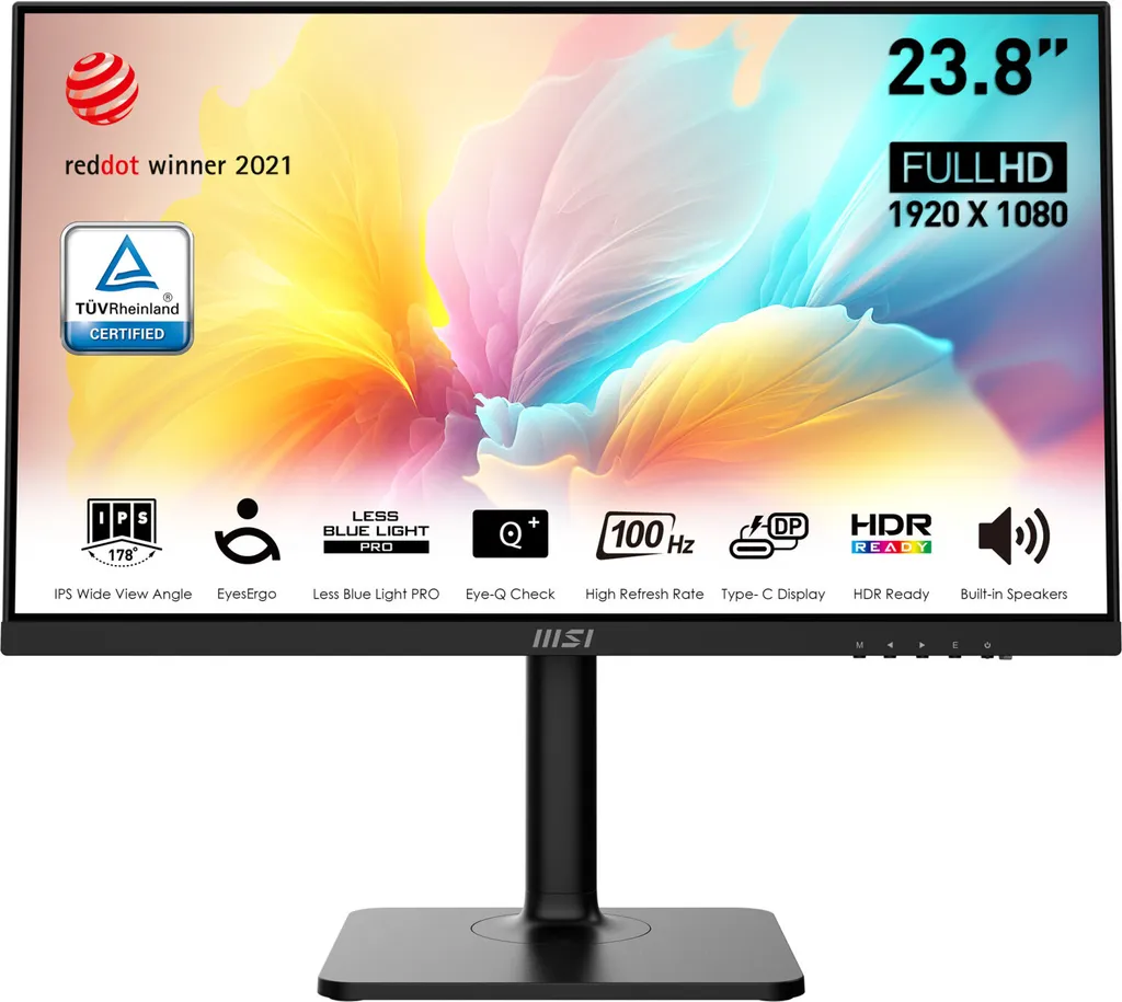 Moniteur PC 24 pouces MSI Modern MD2412P avec dalle IPS Full HD
