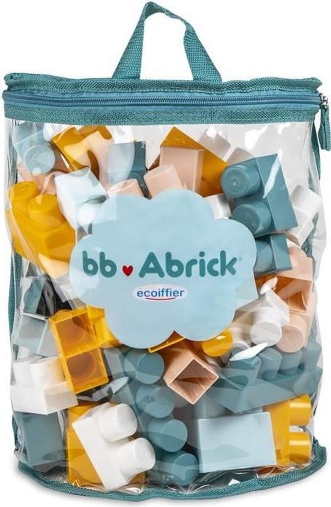 Bauspielzeug Halbmond Tasche, ECOIFFIER BB Abrick, 60 Teile, +12 Monate