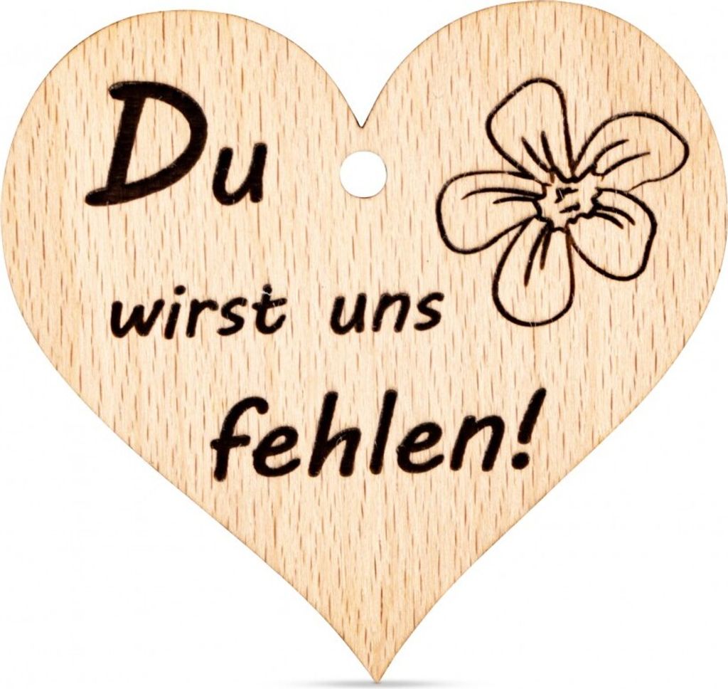 Anhänger Du wirst uns fehlen!