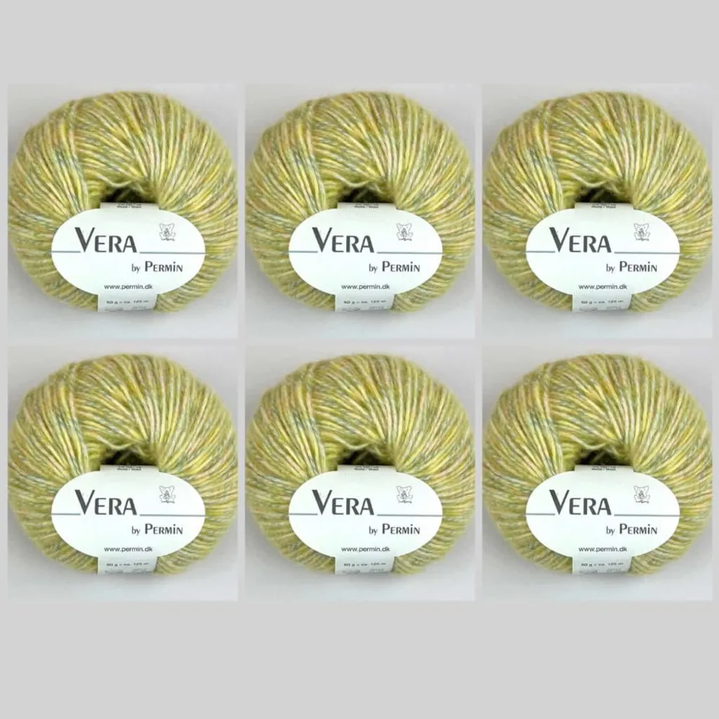 Laine Anti-boulochage Vera by Permin - Fil Alpaga et Coton 16 Pelotes