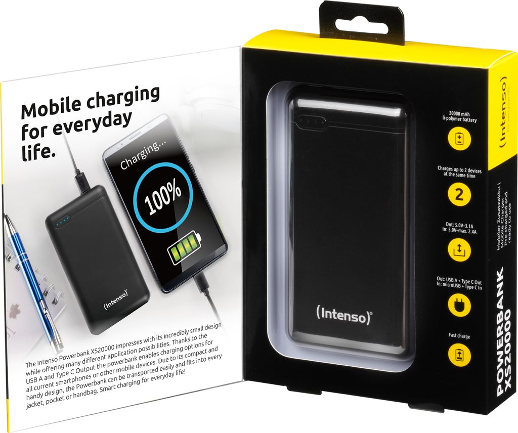 Intenso Powerbank XS20000, mobilie Ladestation mit 20000 Produktbild 5