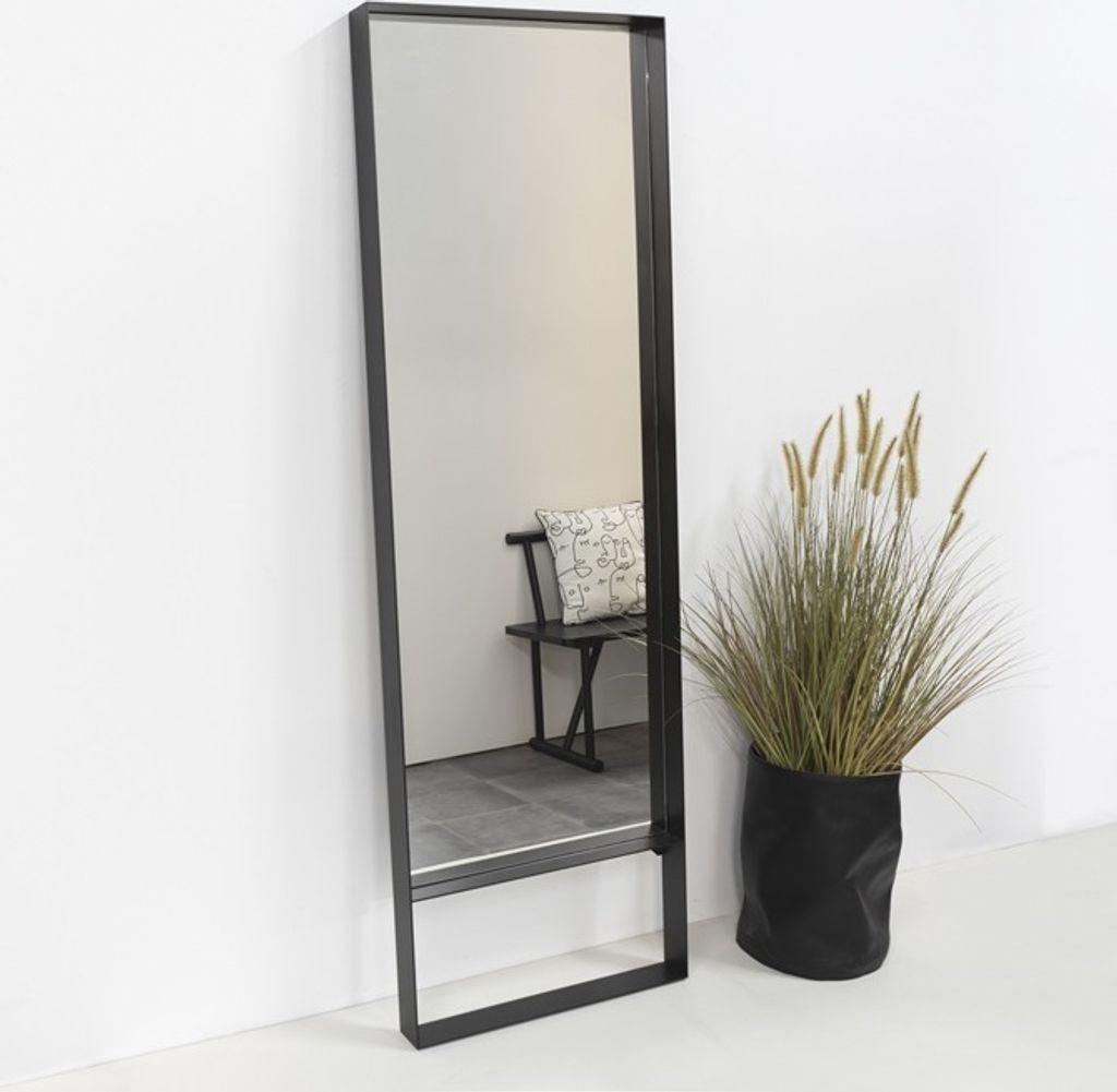 Spinder Spiegel Donna 4 Rahmen Schwarz 60x190cm