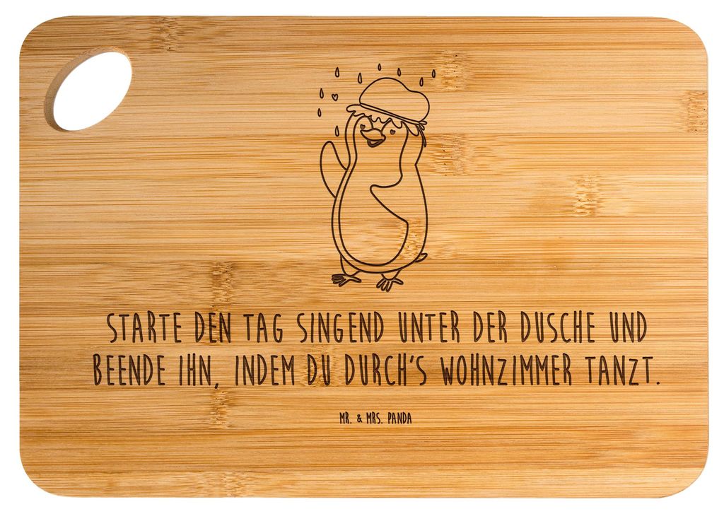 Mr. & Mrs. Panda Schneidebrett Pinguin Duschen - Produktbild 