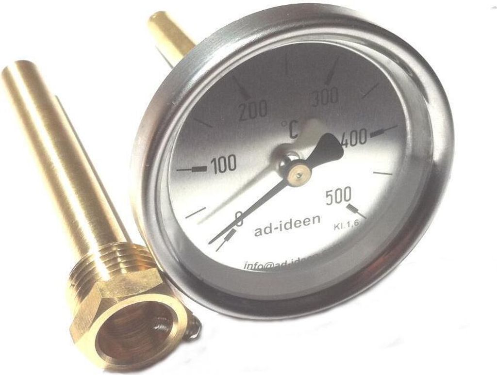 500°C Thermometer 100 mm Ofenthermometer Grillthermomter Produktbild 