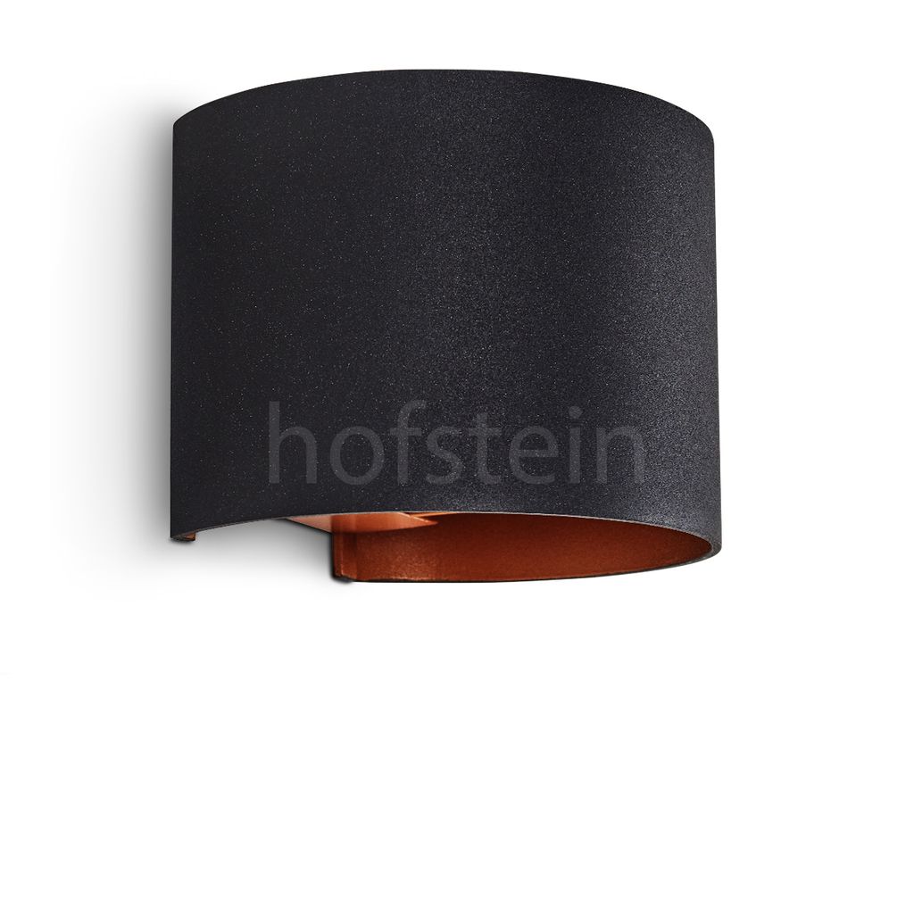 Vaccina »Vaccina« moderne Wandlampe aus Metall in Schwarz/Kupferfarben