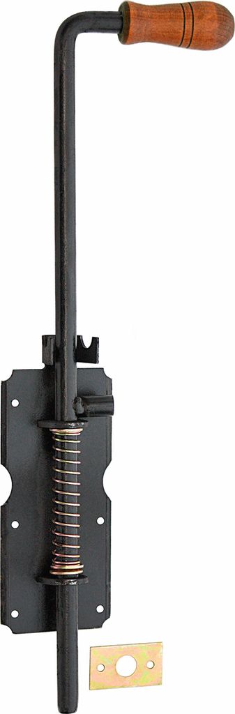 Federriegel Torriegel Bolzenriegel Schlossriegel 470 /14 mm Schwarz
