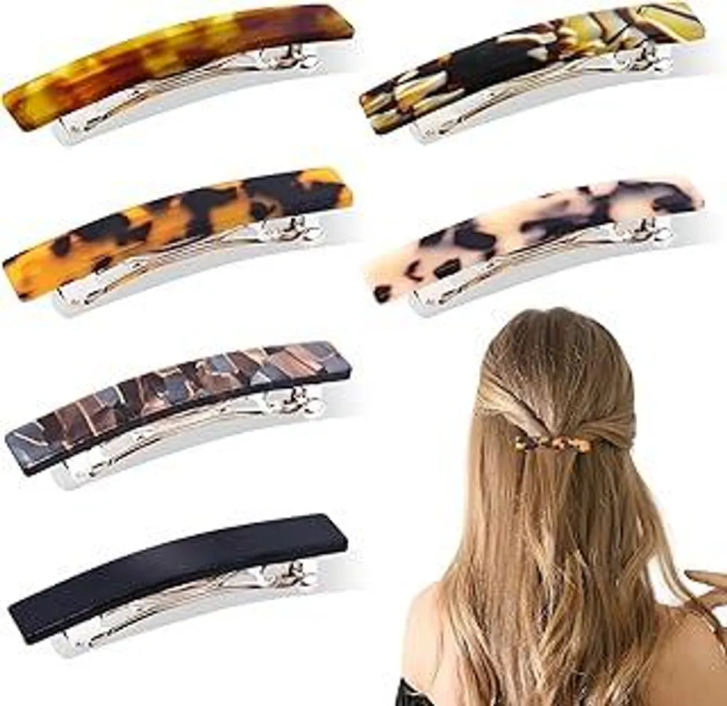 Set 6 Mollette Capelli Leopardate Hanyousheng 7.5cm - Tenuta Sicura