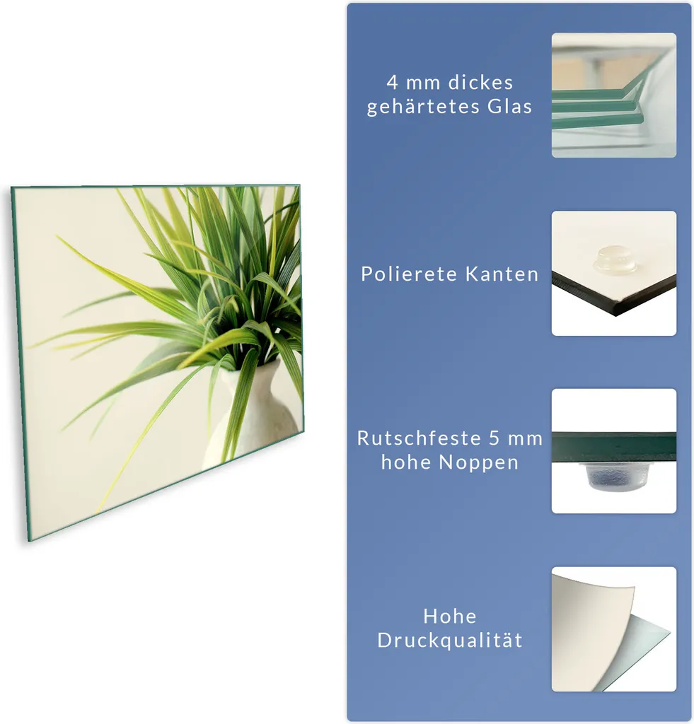 Copri Piano Cottura Vetro 80x52 - Certificato e Resistente - Verde - 8
