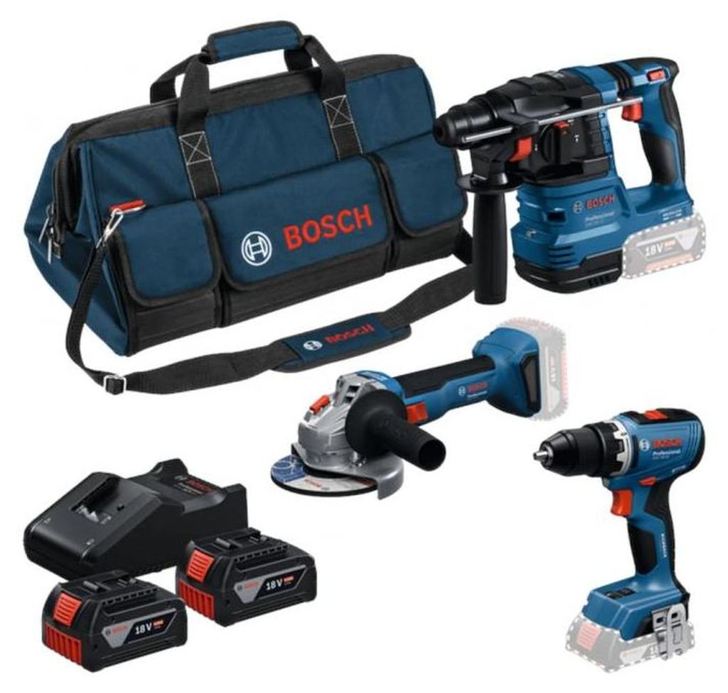 3-Geräte-Set 18V GSR 18V-28 + GWS 18V-7 + GBH 18V-21 (2 x Produktbild 