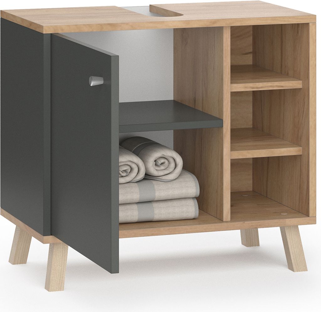 Vicco Waschbeckenunterschrank Senyo, 60 x 54 cm, Produktbild 7