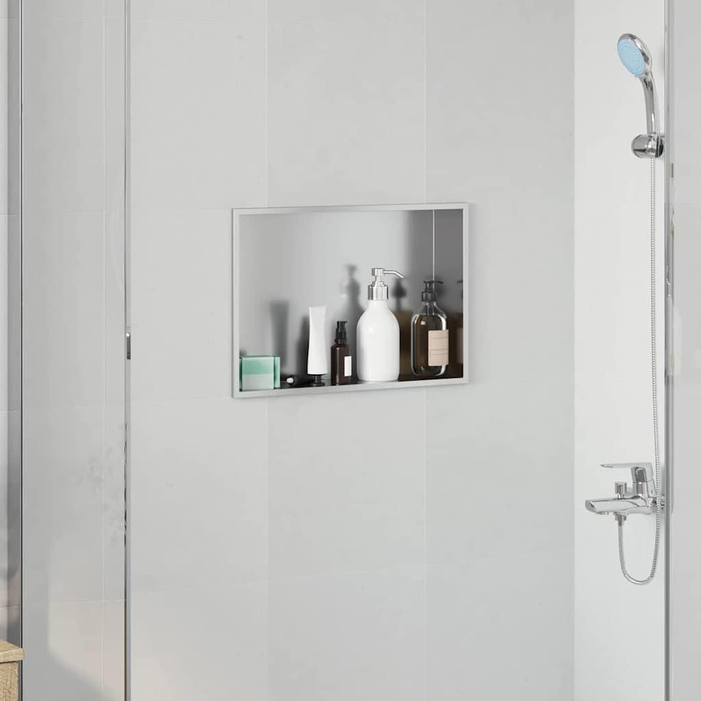 "2026 MODERNE"Duschnische Silber - modernes Design - 45x30x9,5cm Edelstahl NEU337401 - Duschabtrennungen