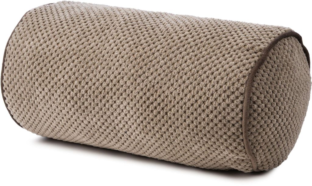 Gözze Kissenrolle mit Reißverschluß und Keder Sven (gefüllt) taupe 40x20 cm