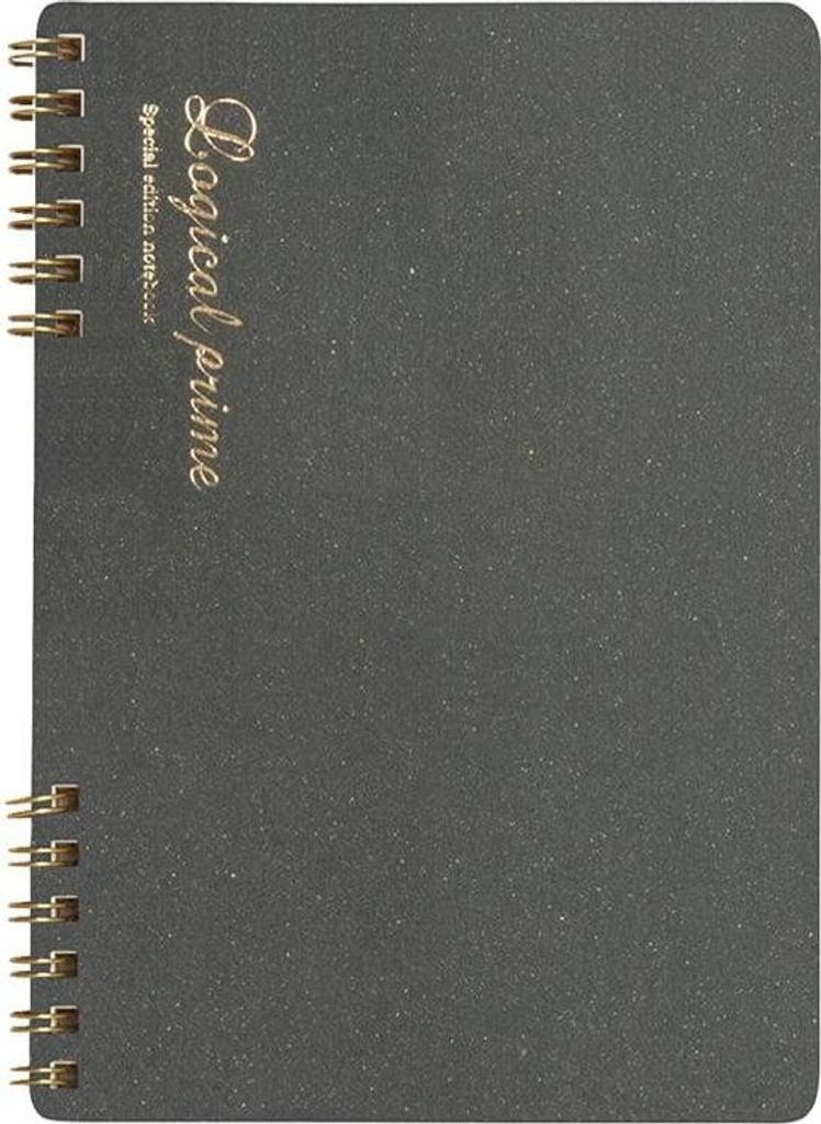 Logical Prime SB A5 Notizbuch, kariert, grau