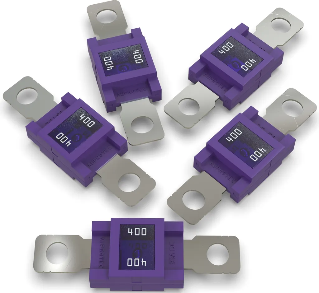 Fusible Mega 400A Violet à Vis AUPROTEC - Haute Conductivité et Fiable