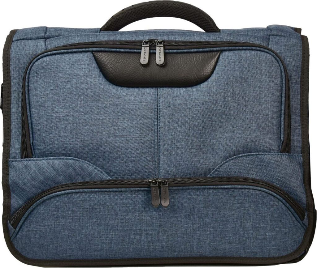 Dermata Laptoptasche 17" Business Tasche Umhängetasche Notebook 44x34cm blau