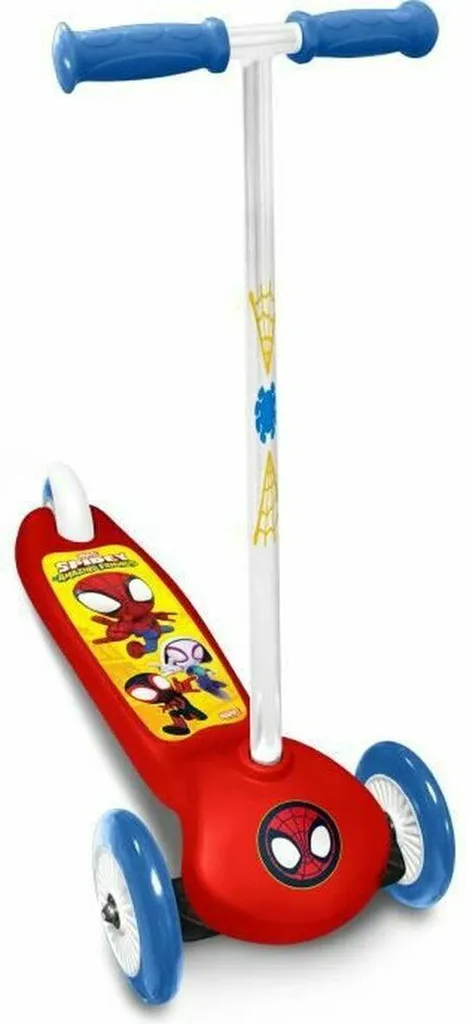 Trottinette Stamp Spidey - Patinette 3 Roues pour Enfant Marvel Spiderman