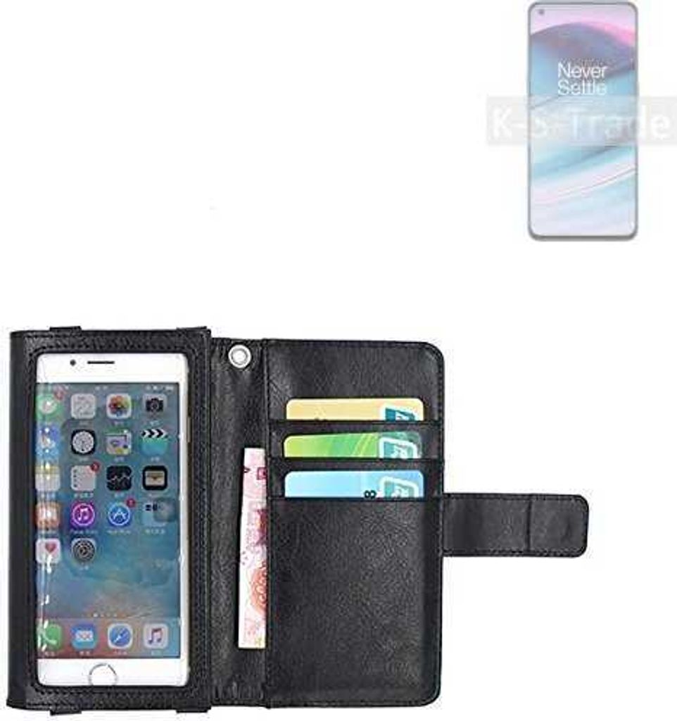 K-S-Trade Handy Hülle Schutz Hülle Kompatibel mit OnePlus Nord N20 5G Case mit Displayschutz / Schutzfolie Flip Cover Wallet case Etui Hülle