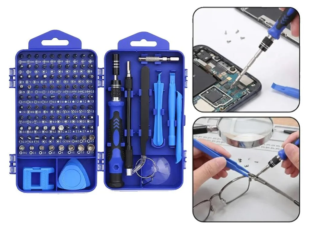 Jeu de tournevis de précision 122 pièces avec embouts magnétiques 122PCS