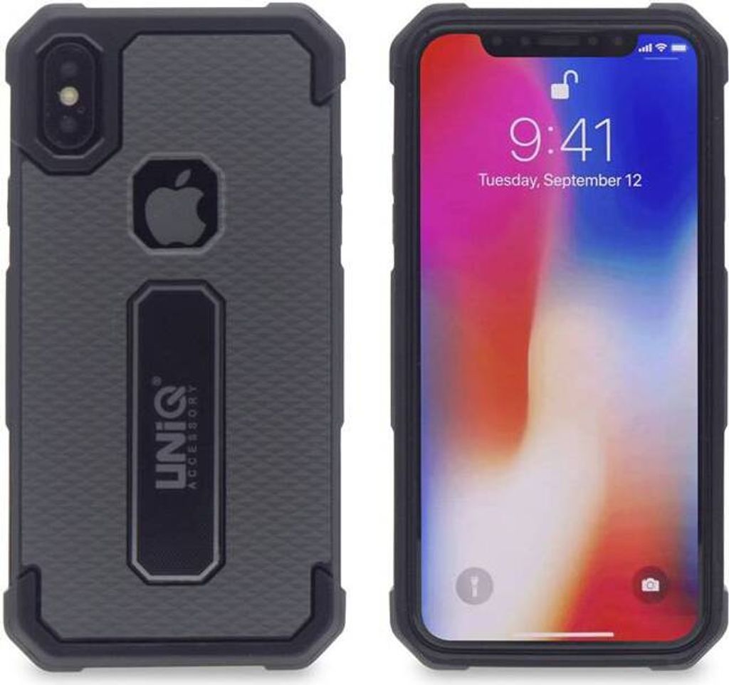 Silicone case for Apple iPhone X - Grey (8719273253496)